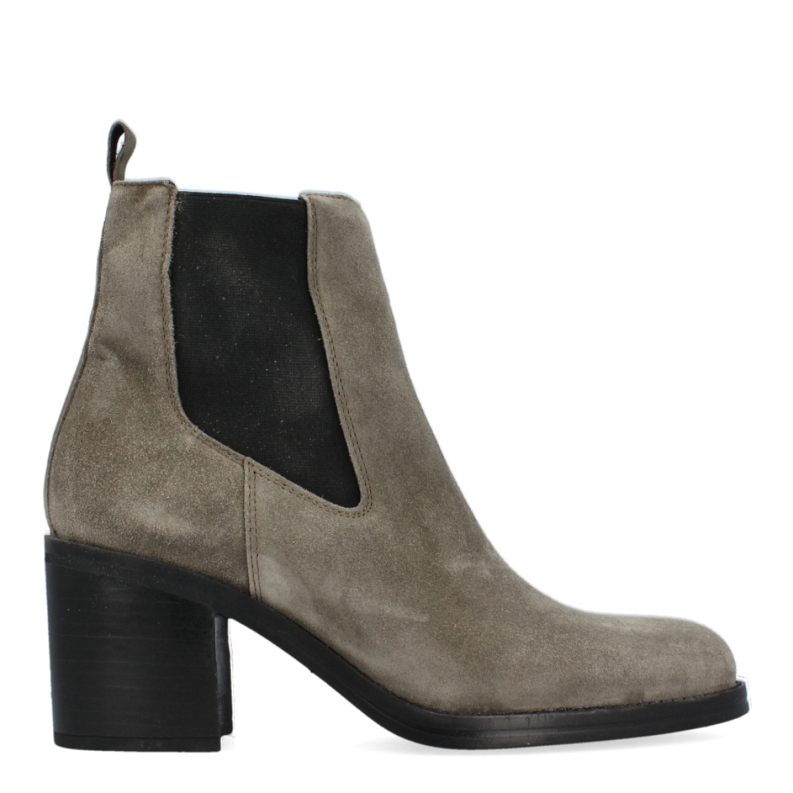 Botines tacon sales ancho goma
