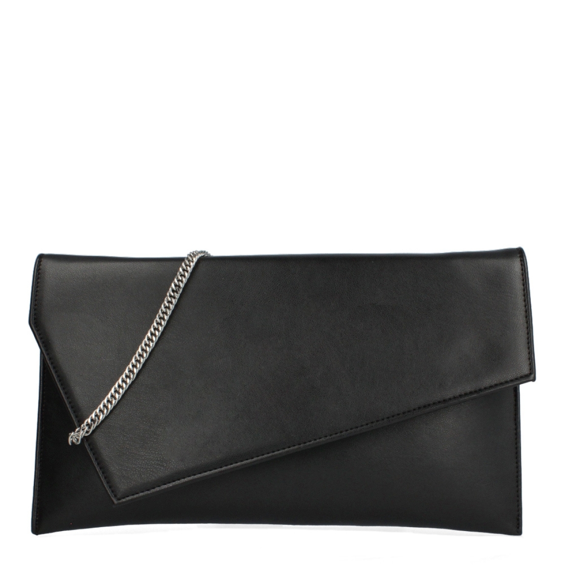 Bolso de la marca Munné, modelo VEGA. Elaborado en piel color negro con cierre con botón. Bolso con asa de cadena. Medidas del bolso: alto 14cm y ancho 25cm. Este bolso Munné VEGA es un clásico que te acompañará en tus eventos importantes y hará que looks destaque de los demás!