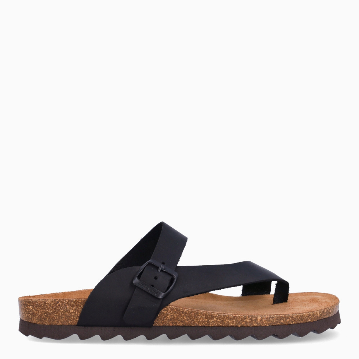 Sandalias de la marca Inter Bios, modelo DINA. Sandalias elaboradas en piel color negro. Cierre con hebilla y suela de goma plana. Estas sandalias Inter Bios DINA es un complemento ideal para tus looks de temporada.