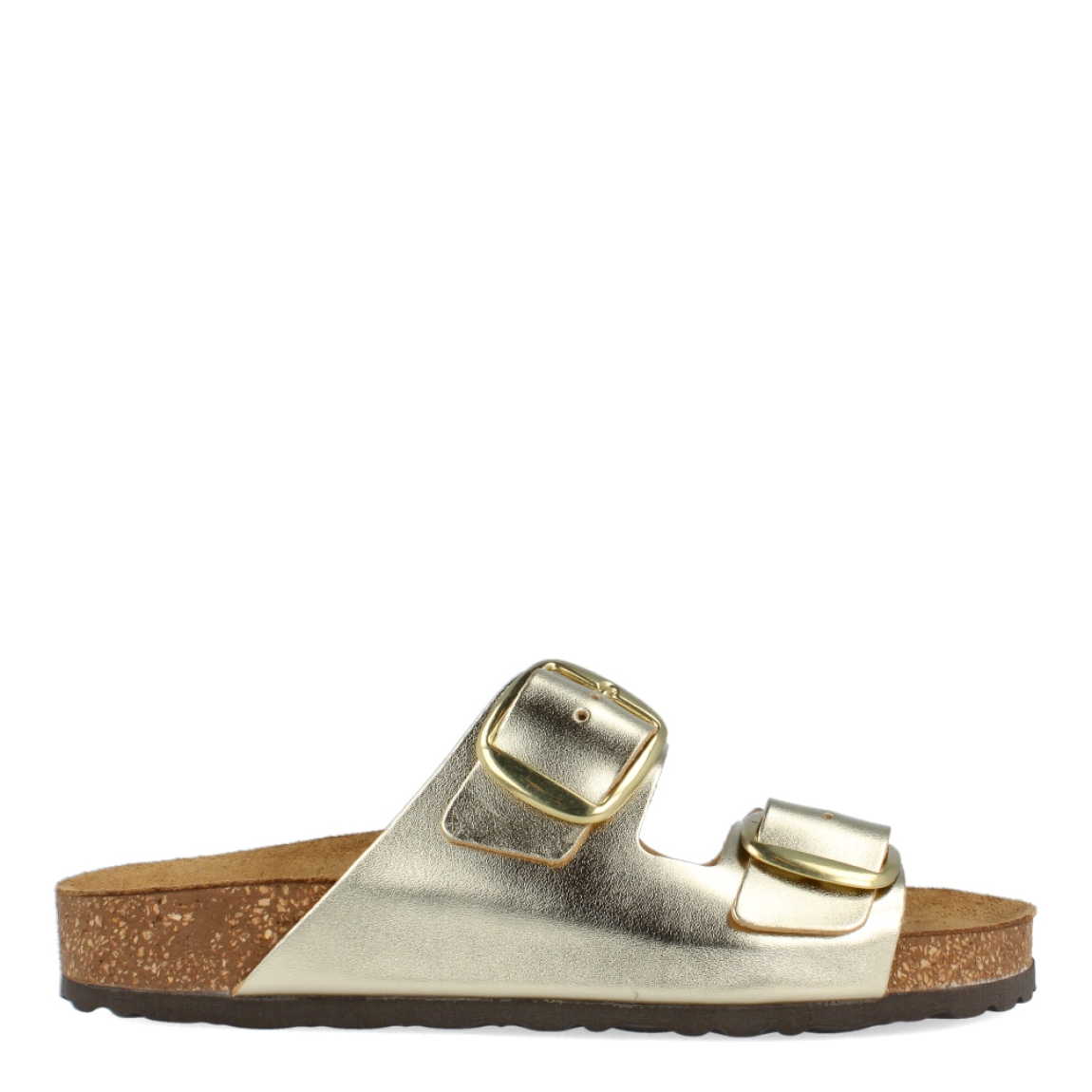 Sandalias de la marca Itse, modelo IRIS. Exterior de las sandalias e piel color platino. Interior de las sandalias en ante color camel. Cierre de las sandalias con doble hebilla, en pala y empeine. Estas sandalias Itse IRIS tienen el diseño perfecto para tus looks de temporada, te hará resaltar tu estilo y te brindará la mayor comodidad al caminar.