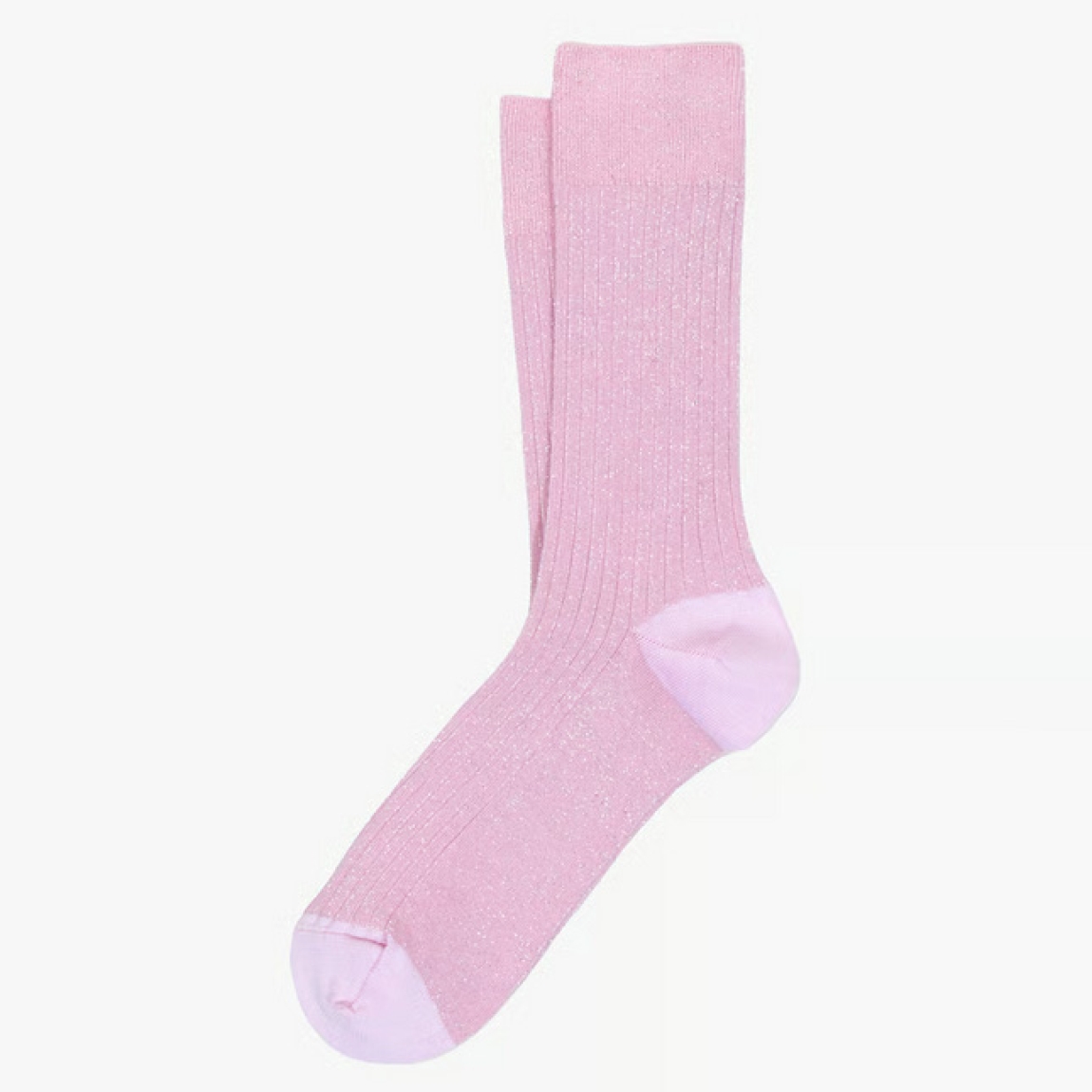 Calcetines a rayas de la marca Ant45, modelo CHERRY. Elaborado en microfibra color rosa con detalle en glitter. Calcetines ideales para esta temporada!