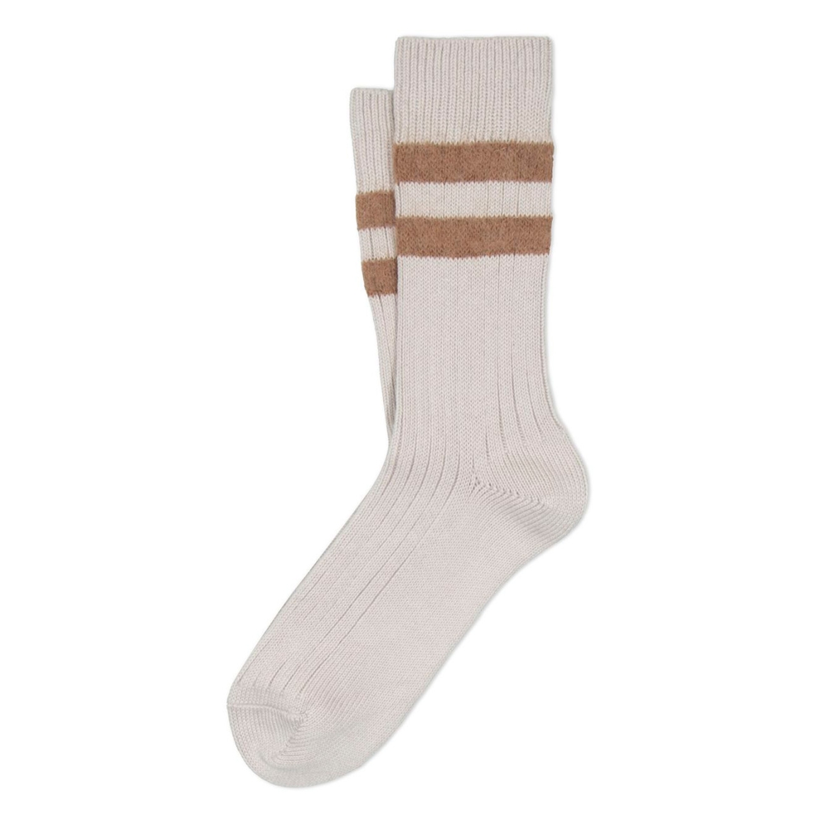 Calcetines a rayas de la marca Ant45, modelo KOLA. Elaborado en microfibra color beig. Calcetines ideales para esta temporada!