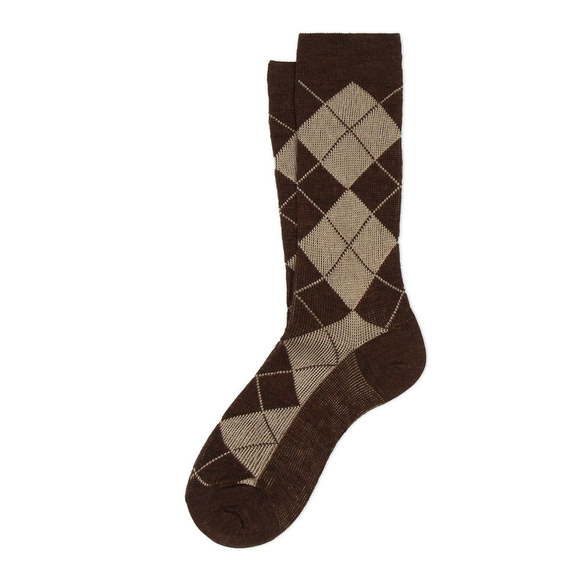 Calcetines de la marca Ant45, modelo POPPY. Elaborado en microfibra color marrón con diseño de rombos. Calcetines ideales para esta temporada!