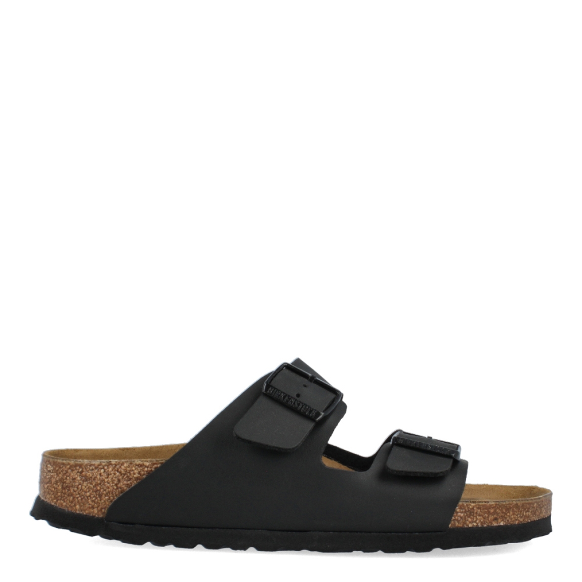 Sandalias de la marca Birkenstock, modelo ARIZONA BIRKO-FLOR. Sandalias elaboradas en neopreno de alta calidad color negro con una base de corcho y látex de forma anatómica. Cierre de las sandaluias con doble hebilla de espiga de metal con ajuste individual, en empeine y pala. Estas sandalias Birkenstock ARIZONA BIRKO-FLOR son un complemento ideal para esta temporada, su diseño simple atemporal, lo hace el accesorio clásico para tus looks!