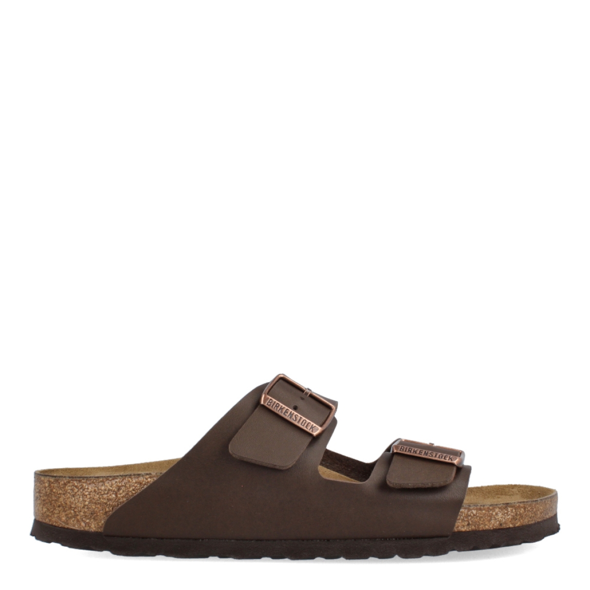 Sandalias de la marca Birkenstock, modelo ARIZONA BIRKO-FLOR. Sandalias elaboradas en neopreno de alta calidad de color marrón con una base de corcho y látex de forma anatómica. Cierre de las sandalias con doble hebilla de espiga de metal con ajuste individual en empeine y pala. Estas sandalias Birkenstock ARIZONA BIRKO-FLOR son un complemento ideal para la temporada, su diseño simple atemporal, lo hace el accesorio clásico para tus looks!