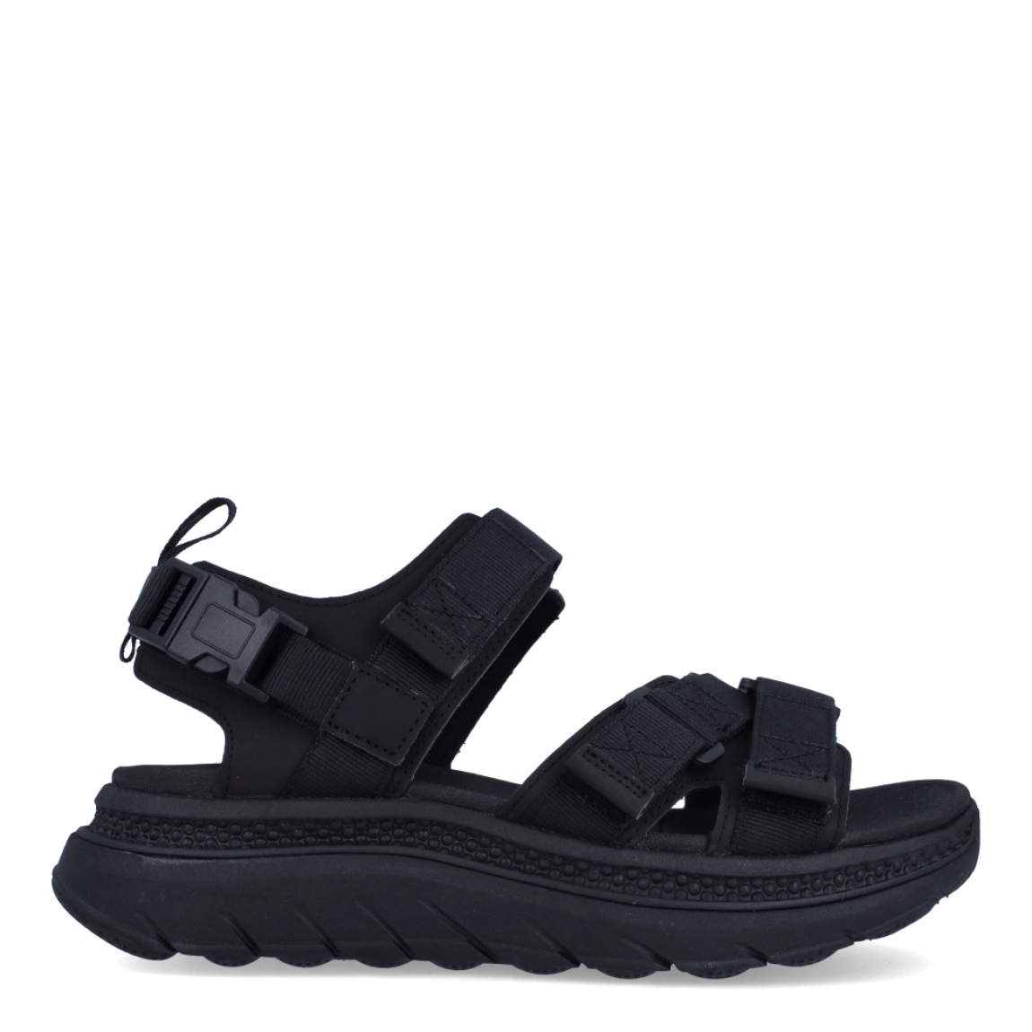 Sandalia de hombre de la marca Geox, ,modelo terreno. Sandalias en naylon color negro idelaes en confort, transpirabilidad y un excelente agarre. Cierre con velcro y con detalles en contraste para un aspecto urbano y atractivo. Suela con cuña de 5cm de altura. Estas sandalias Geox TERRENO le darán un toque contemporáneo a los conjuntos del tiempo libre.