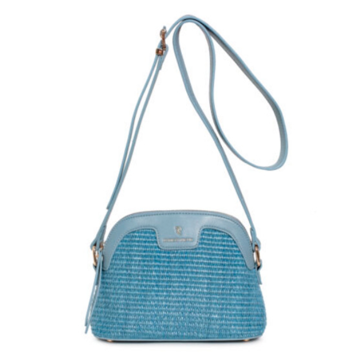 Bolso cross body de la marca Robert Prieti, modelo VENUS. Bolso elaborado en rafia pu, color natural azul asa bandolera regulable, cierre con cremallera, 2 bolsillos interiores. Bolso Robert Prieti VENUS, ideal para llevarlo a todos lados!