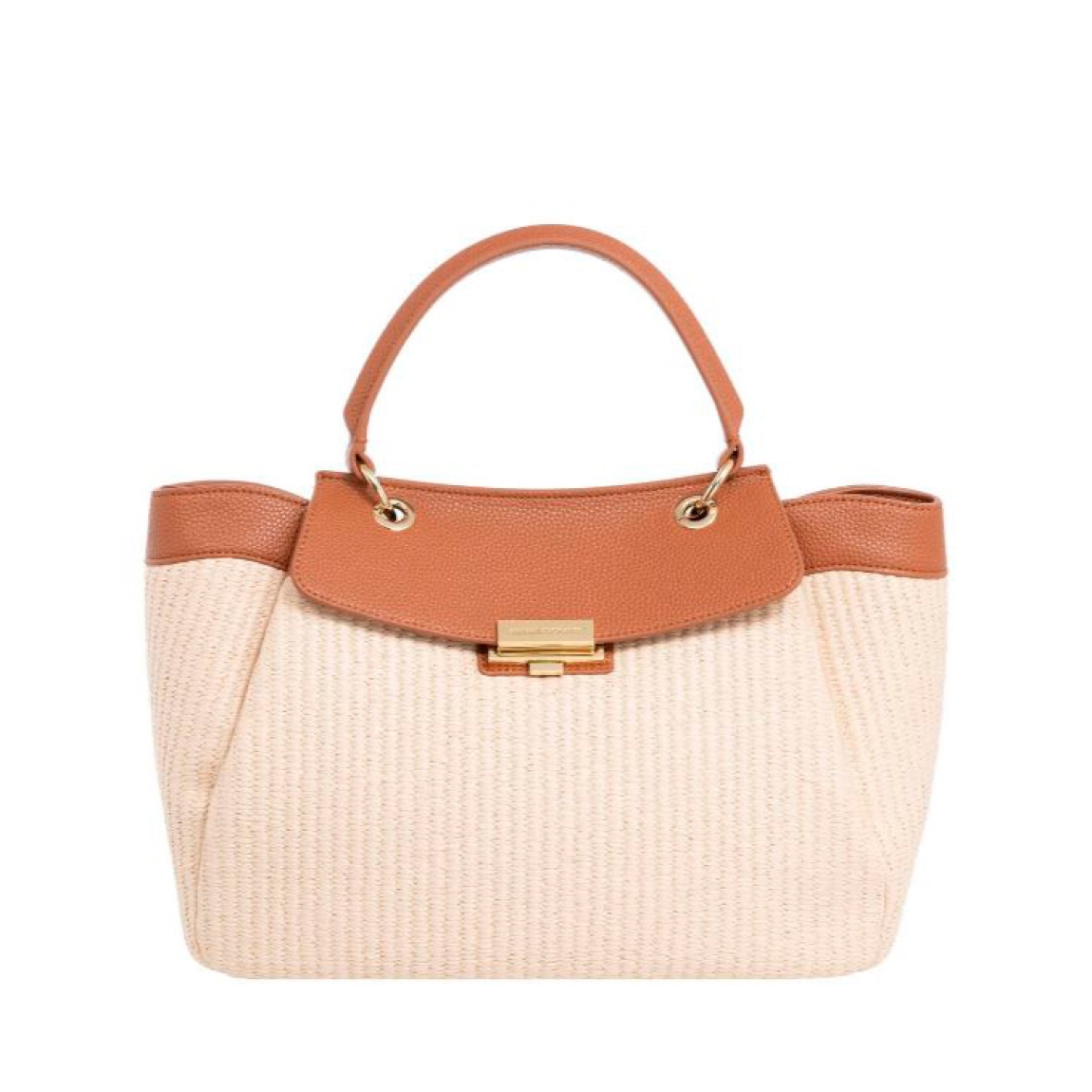 Bolso de la marca Armani Exchange, modelo HAMBAR. Elaborado en rafia trenzada con detalle en piel color camel. Interior amplio con bolsillo de cremallera. Asa fija y una regulable y extraíble para máxima comodidad. Cierre del bolso Armani Exchange con botón dorado. Medidas: alto 24cm y ancho 32cm. Este bolso Armani Exchange es ideal para llevar a todos lados!