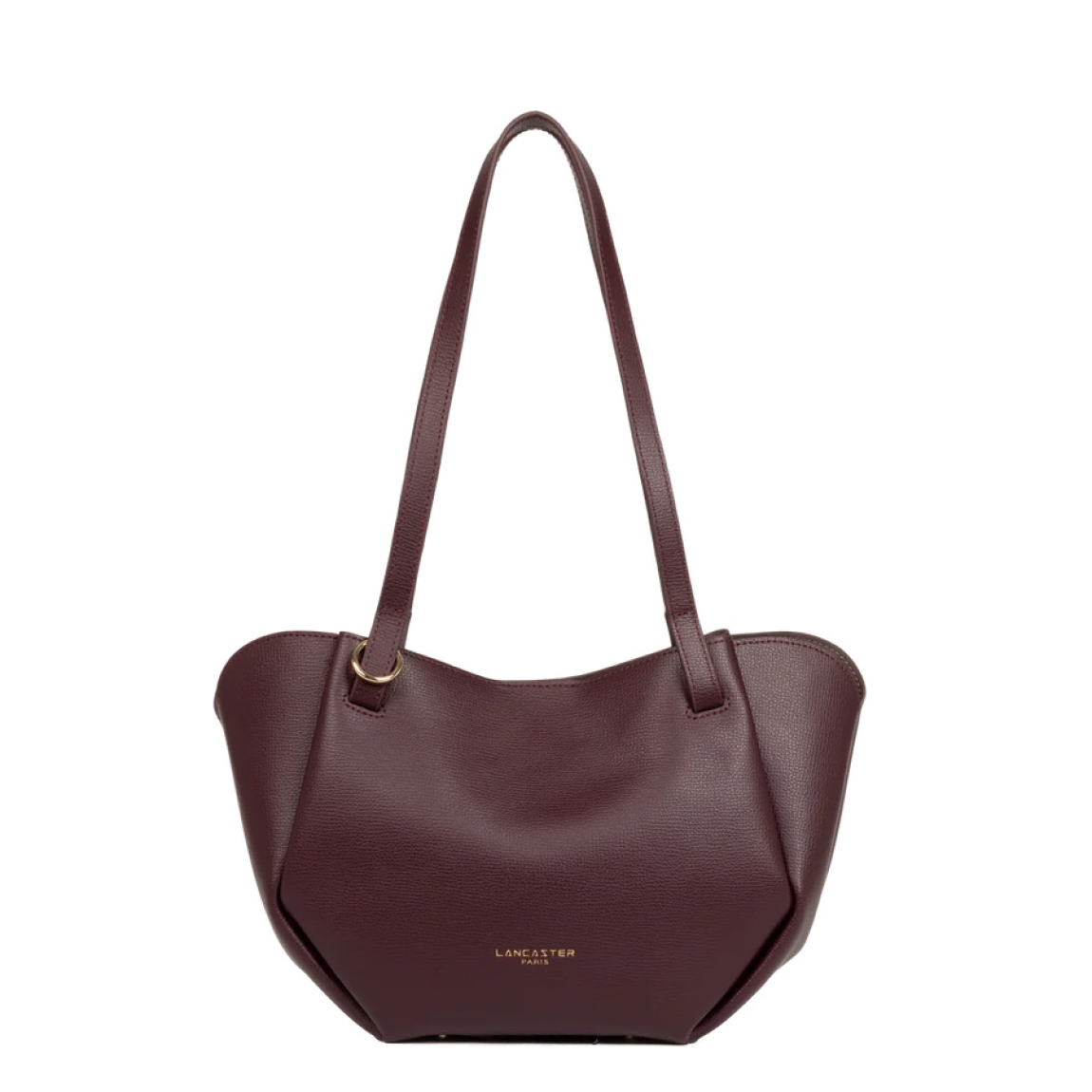 Bolso shopper de la marca Lancaster, modelo SIERRA HAUS. Bolso de hombro confeccionado en serraje de piel de vacuno granulada color burdeos. Se compone de dos compartimentos con cierre a presión y un compartimento central con cremallera para organizar tus esenciales. Bolso Lancaster equipado con dos asas sencillas no ajustables, se lleva al hombro. Bolso Lancaster SIERRA HAUS, es un complemento ideal para completar tus looks del día a día!