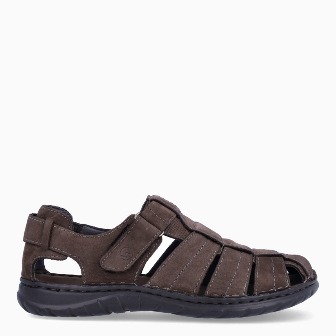 Sandalias clásicas de la marca Walk & Fly, modelo 541. Exterior en piel color marrón con tiras cruzadas. Cierre con velcro y con plataforma de goma plana. Estas sandalias Walk & Fly 541 tienen la comodidad que necesitas en tu día a día!