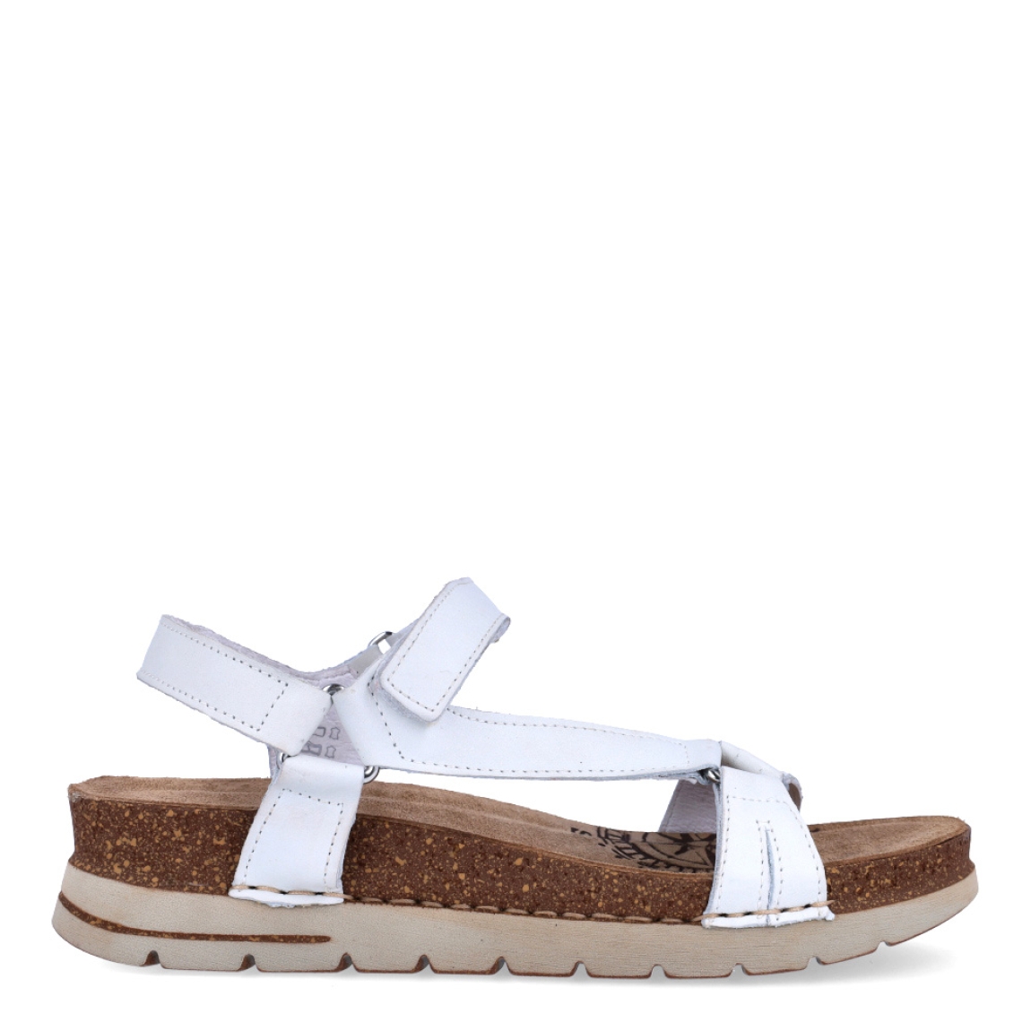 Sandalia de la marca Calba, modelo 3861. Exterior de la sandalia de ante de color marrón. Interior de la sandalia de piel de color beig. Cierre de la sandalia con tiras de velcro. Sandalia con plantilla acolchada para garantizar el máximo confort posible. La sandalia de ante de color marrón de Calba es una sandalia muy cómoda, perfecta para ir cómoda todo el verano.
