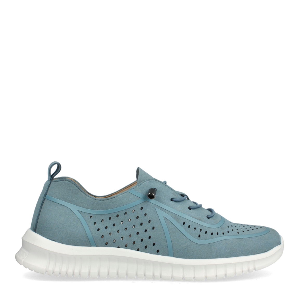 Deportivas de la marca Pilvet, modelo 94T. Exterior de las deportivas en microfibra color azul con efecto troquelado. Interior de las deportivas en piel color nude. Cierre de las deportivas Pilvet con cordones elásticos y suela plana de goma. Estas deportivas Pilvet 94T son el complemento perfectos para tus looks de temporada.