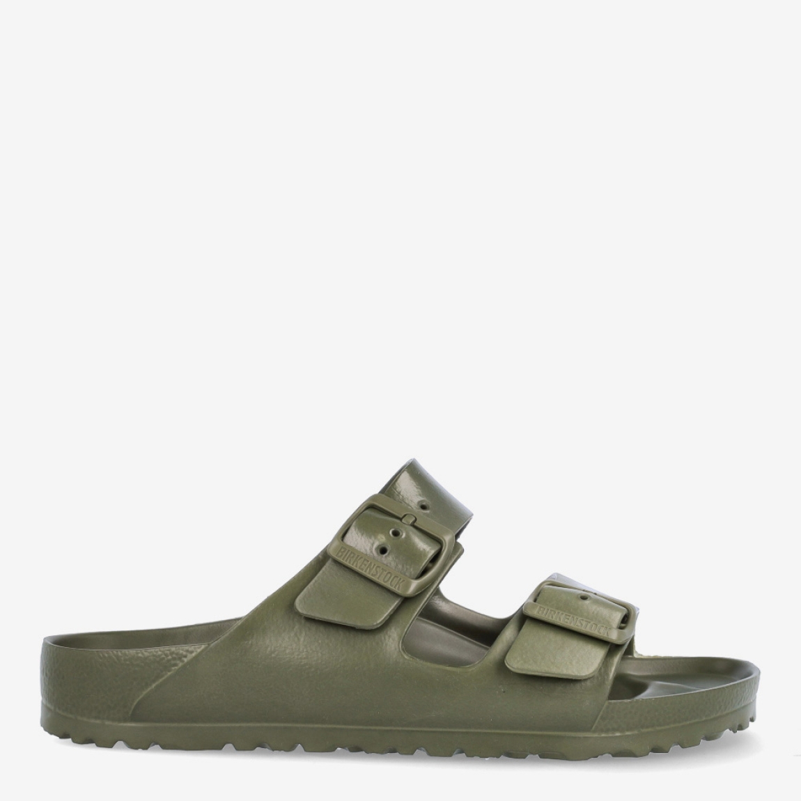 Sandalias de la marca Birkenstock, modelo ARIZONA EVA. Sandalias elaboradas en neopreno color verde de alta calidad. Cierre de las sandalias con doble hebilla en pala y empeine. Suela plana de goma. Estas sandalias Birkenstockl ARIZONA EVA son ligeras, resistentes al agua y te ofrece la mejor comodidad que necesitas para esta temporada.