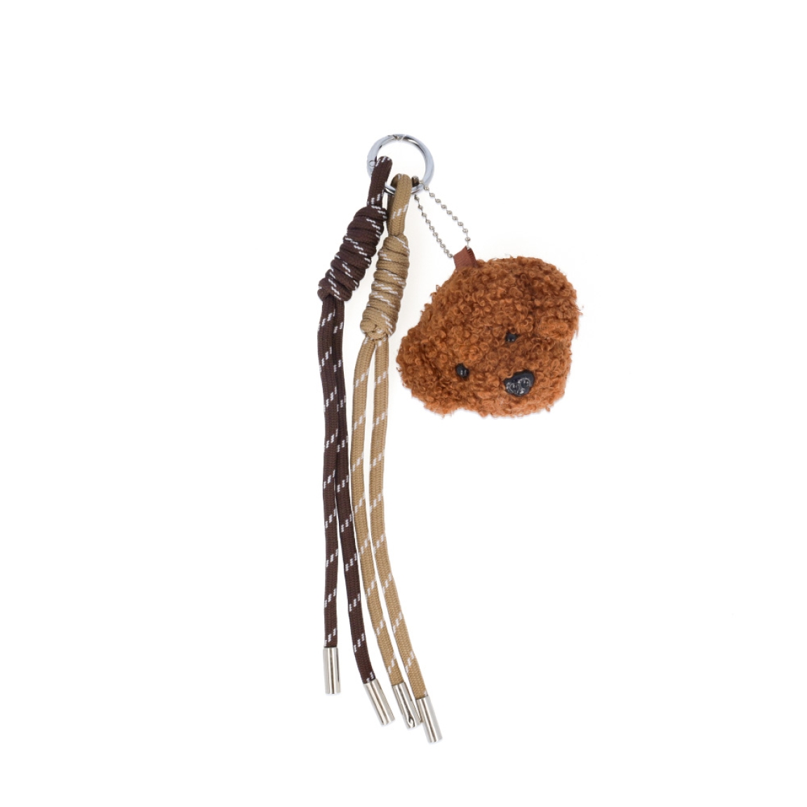 Llavero de la marca Munné, modelo OSI. Llavero elaborado en piel color marrón con adorno de osito de peluche. Accesorio ideal para combinarlos con tus bolsos!