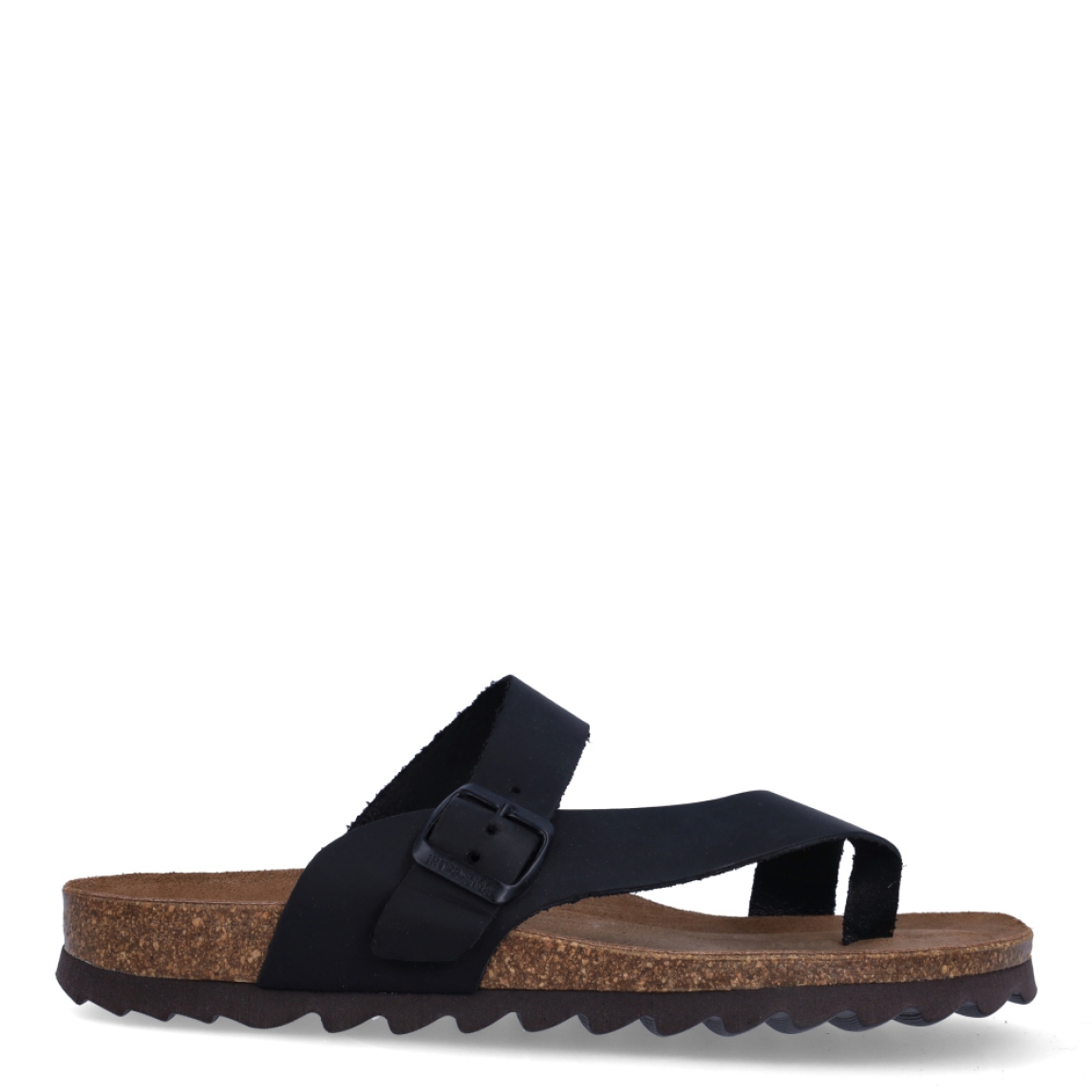 Sandalias de la marca Inter Bios, modelo DINA. Sandalias elaboradas en piel color negro. Cierre con hebilla y suela de goma plana. Estas sandalias Inter Bios DINA es un complemento ideal para tus looks de temporada.