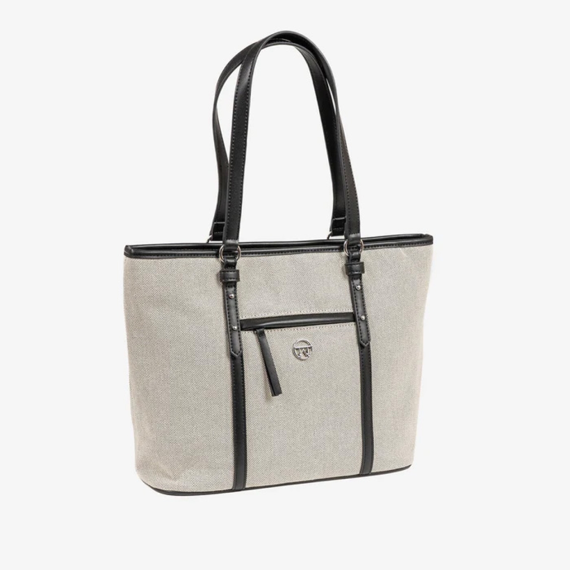 Bolso shopper de la marca Matias Salva, modelo DALIA. Bolso elaborado en textil color beig, cerrado con cremallera, color negro. Acabado en lona de alta calidad. Interior de forro textil con un bolsillo cerrado con cremallera. En la parte trasera tiene un bolsillo cerrado con cremallera. DIMENSIONES: 35x29x13 cm. Bolso Matias Salva DALIA ideal para llevar a todos lados!