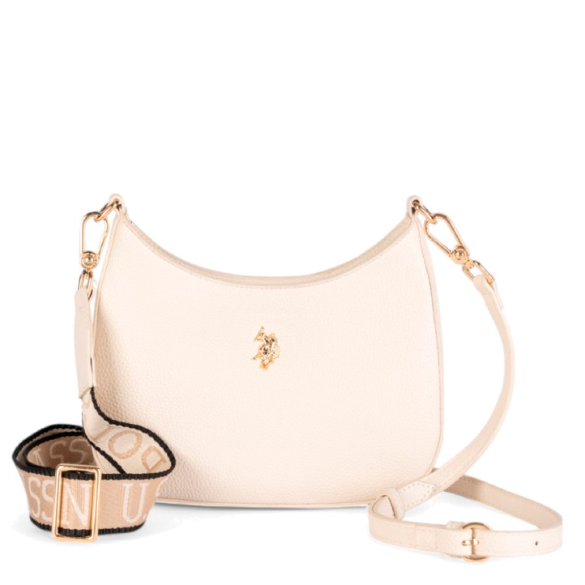 Bolso de la marca US POLO, modelo MANSION. Elaborado en piel color blanco con logotipo en parte frontal. Interior en textil y con compartimentos. Cierre del bolso US POLO con cremallera y una asa bandolera. Medidas: alto 15cm y ancho 24cm. Este bolso US POLO MANSION es ideal para llevar a todos lados!