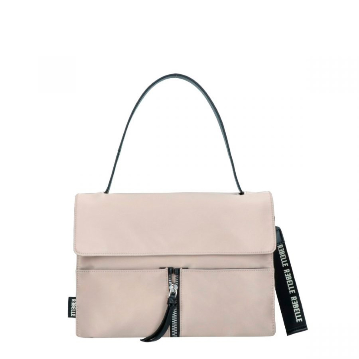 Bolso de la marca Rebelle, modelo CLIO STREET . Bolso elaborado en naylon color camel. Se caracteriza por su doble portabilidad, se puede llevar en la mano, y gracias a la correa de hombro desmontable y ajustable, se puede llevar cruzado. El interior está forrado y cuenta con dos prácticos bolsillos, uno pequeño y otro más grande. Cierre con botón. Medidas: alto 26cm y ancho 33cm.
