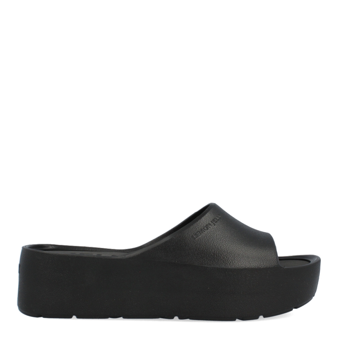 Chanclas de la marca Lemon Jelly, modelo SUNNY. Exterior de las chanclas en neopreno color negro. Interior de las chaclas en goma color gris. Chanclas Lemon Jelly con plataforma. Estas chanclas Lemon Jelly SUNNY están creadas para los días cálidos y soleados. No te pueden faltar en tu armario, un clásico como estos para tus looks de temporada.
