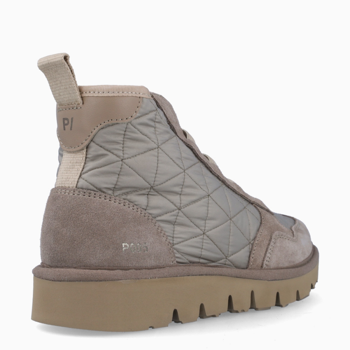 Botín de la marca Panchic, modelo ANKLE BOOT P05. Exterior del botín de nylon acolchado y ante de color taupe. Interior del botín de piel de color taupe y forro de pelo sintético. Cierre del botín con cordones elásticos que se adaptan al pie. Botín acolchado con 3cm de cuña, incluyendo 2 cm de plataforma. El botín Panchic ANKLE BOOT P05 tiene la comodidad que necesitas en tu día a día. Un must-have para esta temporada de otoño-invierno!
