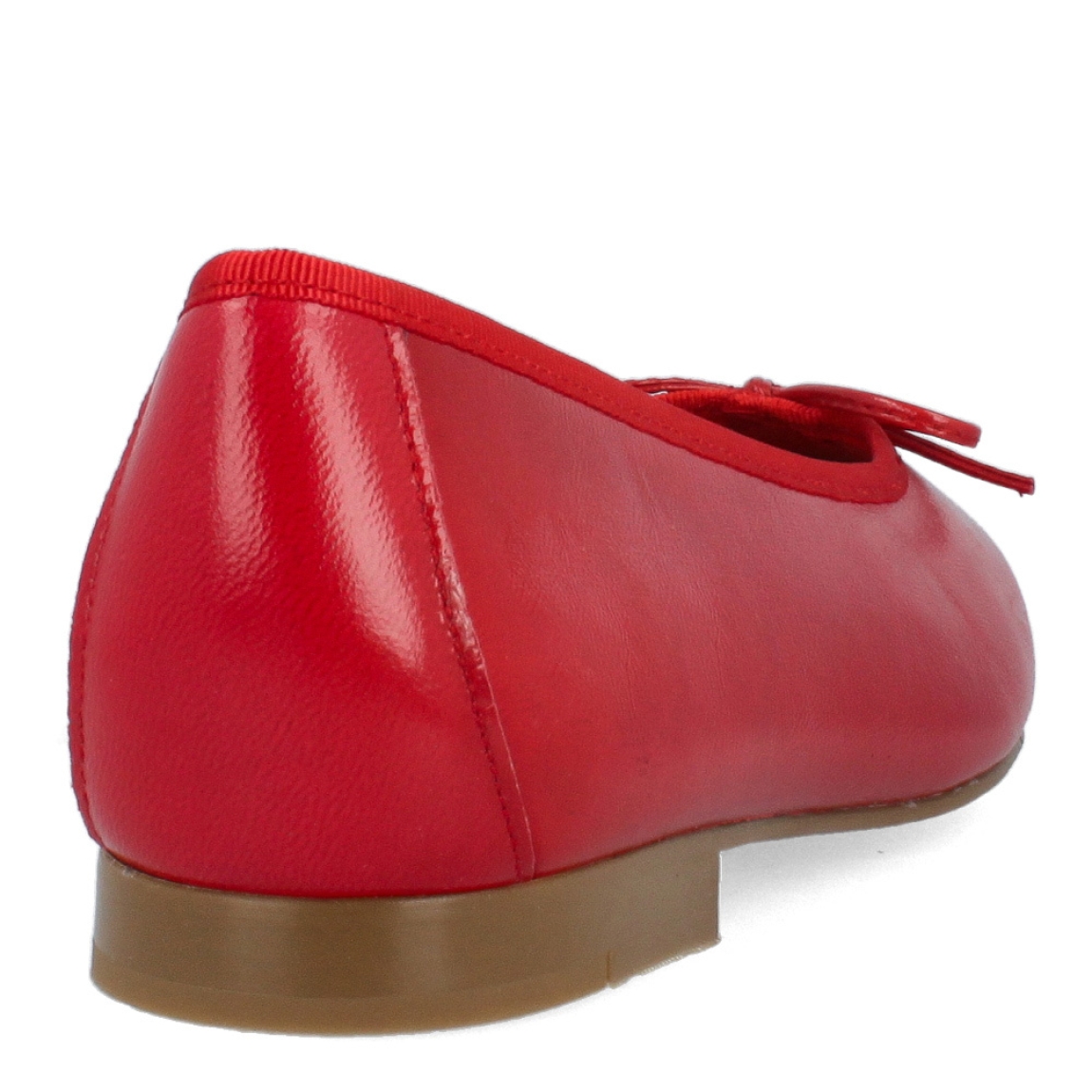 Bailarinas de la marca Itse, modelo RITA. Exterior de las bailarinas en piel color rojo con detalle de lazo. Interior de las bailarinas en piel color beig. Bailarinas Itse con punta redonda y suela plana de goma. Estas bailarinas Itse RITA tienen el color tendencia que te ofecerá crear diferentes looks y estilos. No te puede faltar en el armario de temporada.