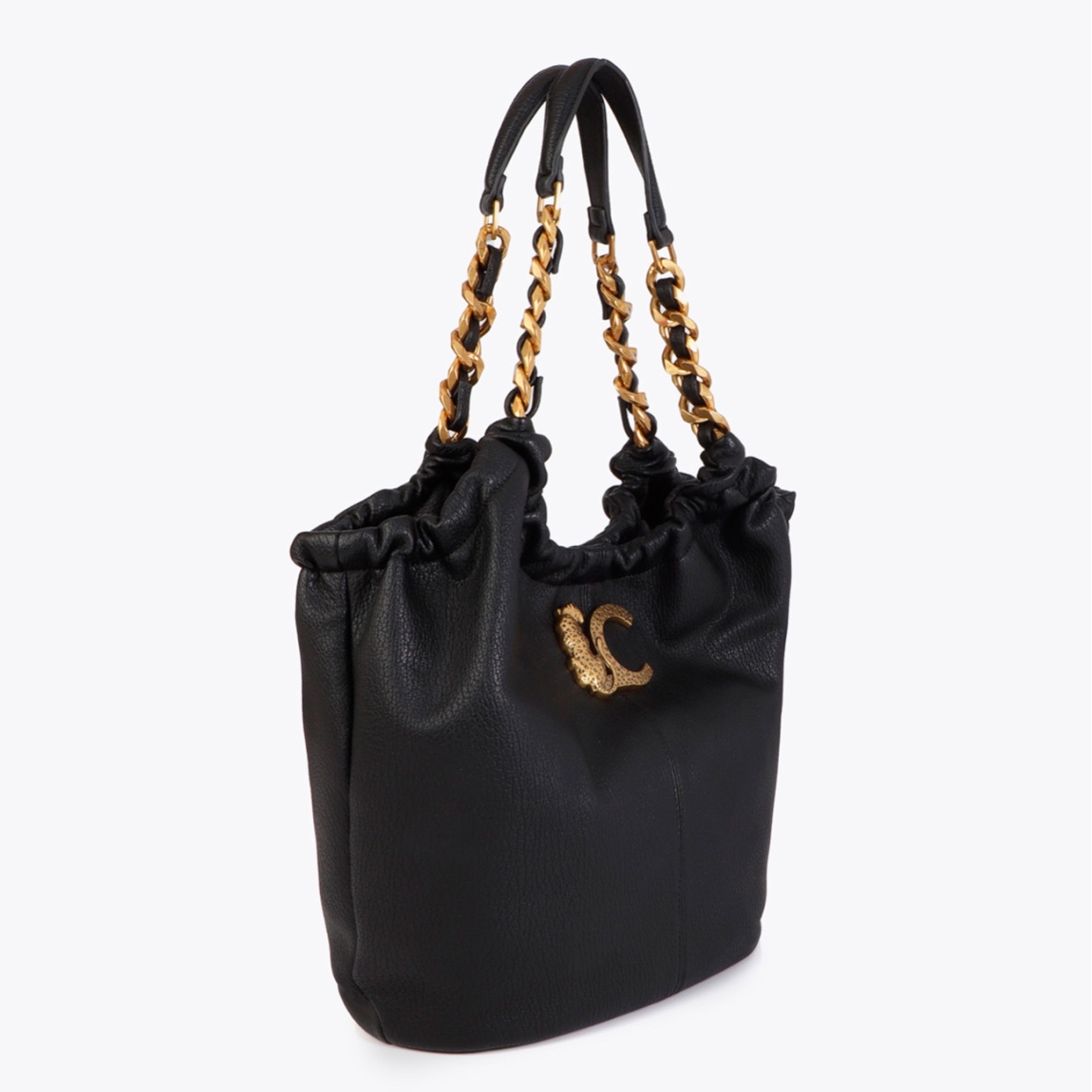 Elegante bolso shopper de la marca Lola Casademunt, modelo MARA. Bolso elaborado en polipiel color negro con detalle de cadena dorada. Decorado con emblema animal en la parte frontal. Espacioso interior con bolsillos. Ideal para el uso diario. Bolso Lola Casademunt MARA, complemento ideal para ti!ALTO 30cm ANCHO 45cm PROFUNDIDAD 10cm