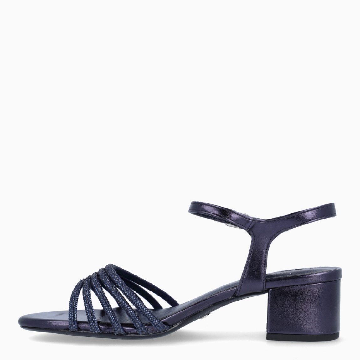 Sandalias de la marca Tamaris, modelo GLAMOUR. Sandalias elaboradas en piel color azul con detalle en tiras brillantes en pala. Interior en piel color azul. Cierre de las sandalias Tamaris con hebilla en tobillo. Sandalias con tacón de 3cm de altura. Estas sandalias Tamaris GLAMOR son ideales para ti!