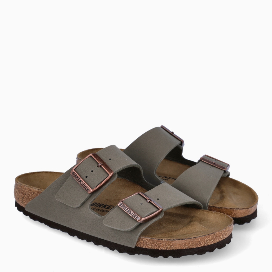 Sandalias de la marca Birkenstock, modelo ARIZONA BIRKO-FLOR. Sandalias elaboradas en textil de color taupe con una base de corcho y látex de forma anatómica. Cierre de las sandalias con doble hebilla de espiga de metal con ajuste individual. Estas sandalias Birkenstock ARIZONA BIRKO-FLOR es un complemento clásico para tus looks de temporada, con un diseño sencillo atemporal y una ligereza que te dará la comodidad que necesitas en tu día a día.