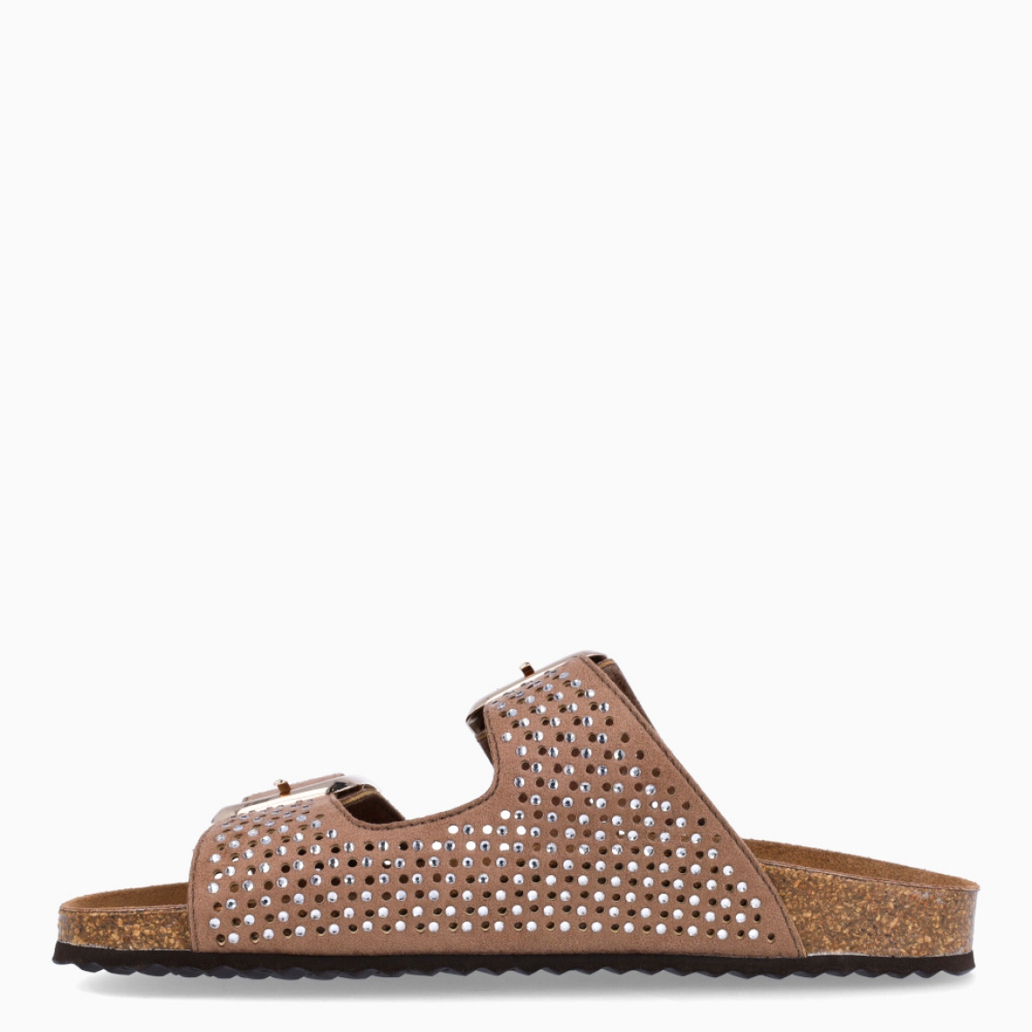 Sandalia para mujer de la marca Geox modelo BRUNNA. Elaborada en ante color marrón con detalle de doble tiras en pala con tachuelas. Sandalias Geox de estilo diario, que garantiza confort y transpirabilidad durante todo el día. Cierre con doble hebilla en pala. Este modelo, cuenta con una empella de suave gamuza. Ideal para la ciudad, BRUNNA está pensada para añadir un toque moderno a los looks de verano.