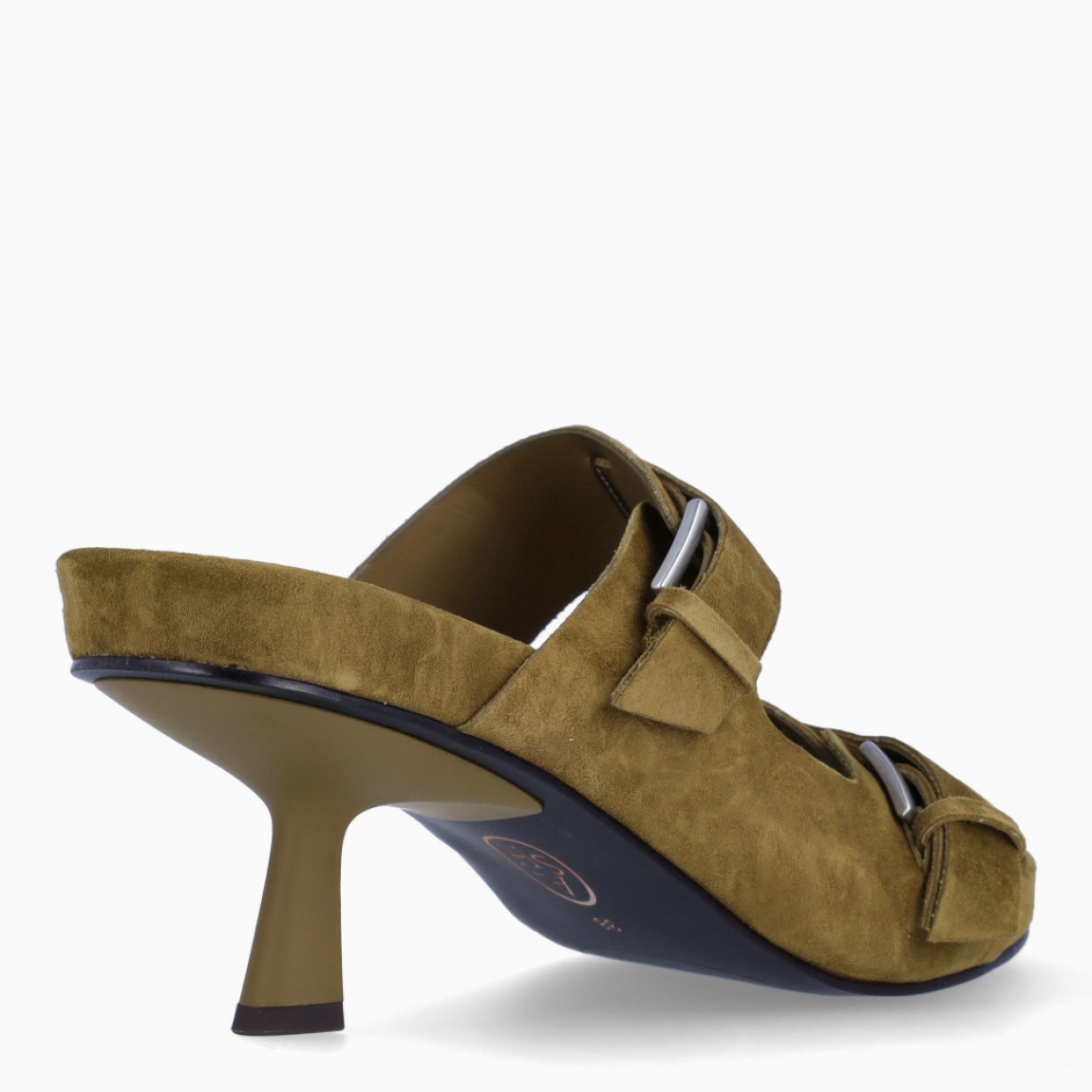 Sandalias de la marca ASH, modelo JAKARTA. Elaboradas en ante color verde con doble tira en pala. Interior en ante color verde. Cierre de sandalias ASH con doble hebilla en pala. Suela con tacón de 7cm de altura. Estas sandalias ASH JAKARTA, es un complemento moderno, que permitirá resaltar tus looks, con estilo y comodidad!