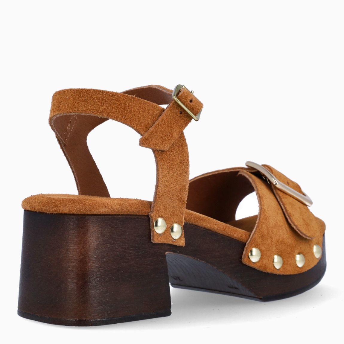 Sandalias de la marca Itse, modelo CALISTA. Elaboradas en ante color cuero con detalle de hebilla en pala. Interior en ante color cuero. Cierre de sandalias Itse con hebilla en tobillo y suela con tacón de 5cm de altura. Estas sandalias Itse CALISTA son ideales para ti en estilo y comodidad.