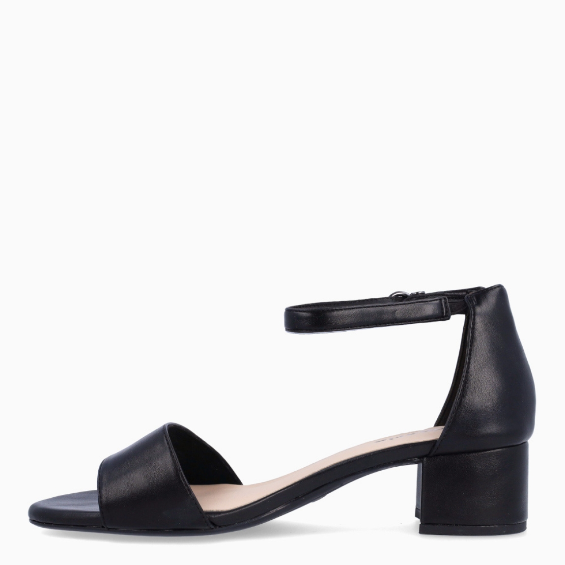 Sandalias de la marca Tamaris, modelo ANGELINA. Sandalias elaboradas en polipiel color negro con tira en pala. Interior en piel color nude y cierre de hebilla en tobillo. Sandalias Tamaris con tacón de 4cm de altura. Estas sandalias Tamaris ANGELINA son un complemento ideal para ti!