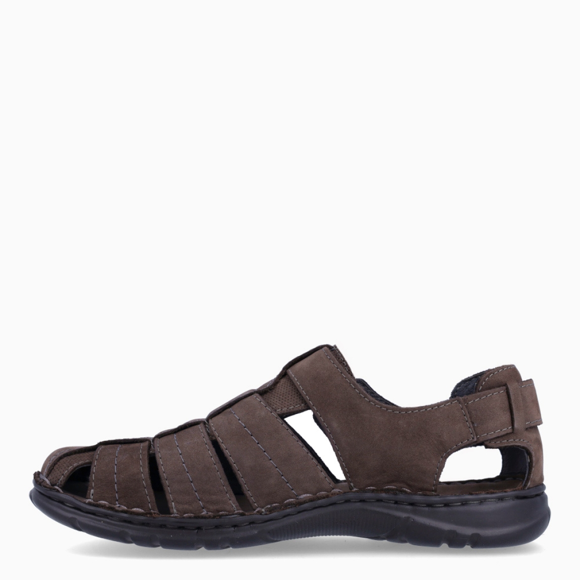 Sandalias clásicas de la marca Walk & Fly, modelo 541. Exterior en piel color marrón con tiras cruzadas. Cierre con velcro y con plataforma de goma plana. Estas sandalias Walk & Fly 541 tienen la comodidad que necesitas en tu día a día!