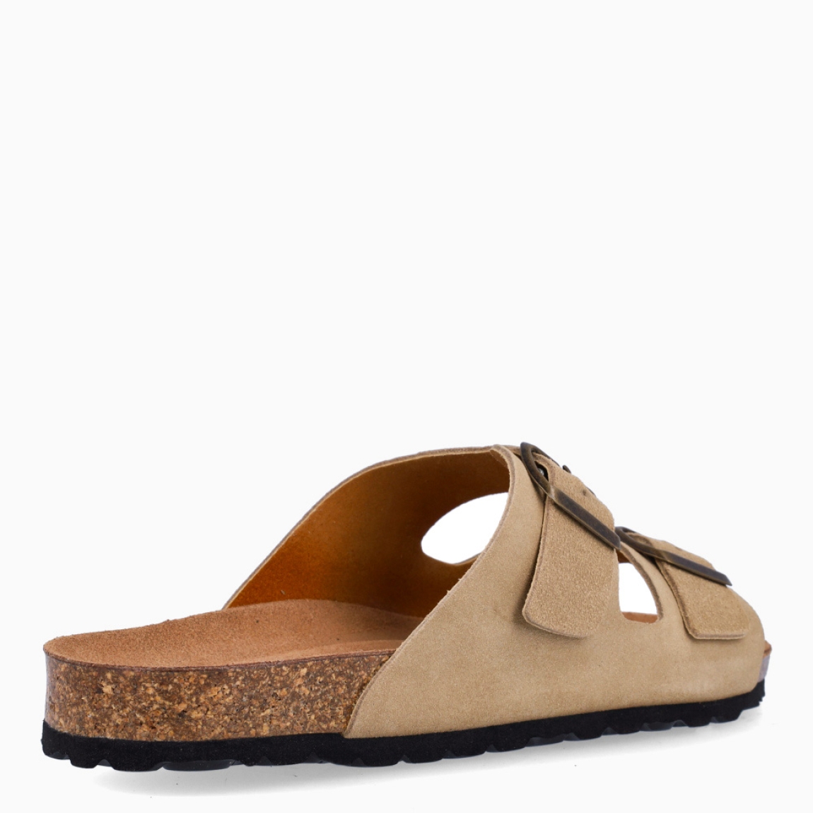Sandalias de la marca Itse, modelo BANDRA. Exterior de las sandalias en ante color taupe con tiras en pala. Interior de las sandalias en piel color marrón. Cierre de las sandalias Itse con doble hebilla en la pala y suela plana de goma. Estas sandalias Itse BANDRA son un complemento clásico de temporada, te darán una comodidad absoluta. No te puede faltar en el armario.
