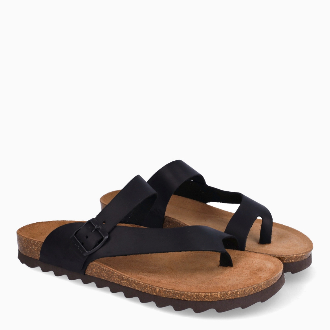 Sandalias de la marca Inter Bios, modelo DINA. Sandalias elaboradas en piel color negro. Cierre con hebilla y suela de goma plana. Estas sandalias Inter Bios DINA es un complemento ideal para tus looks de temporada.