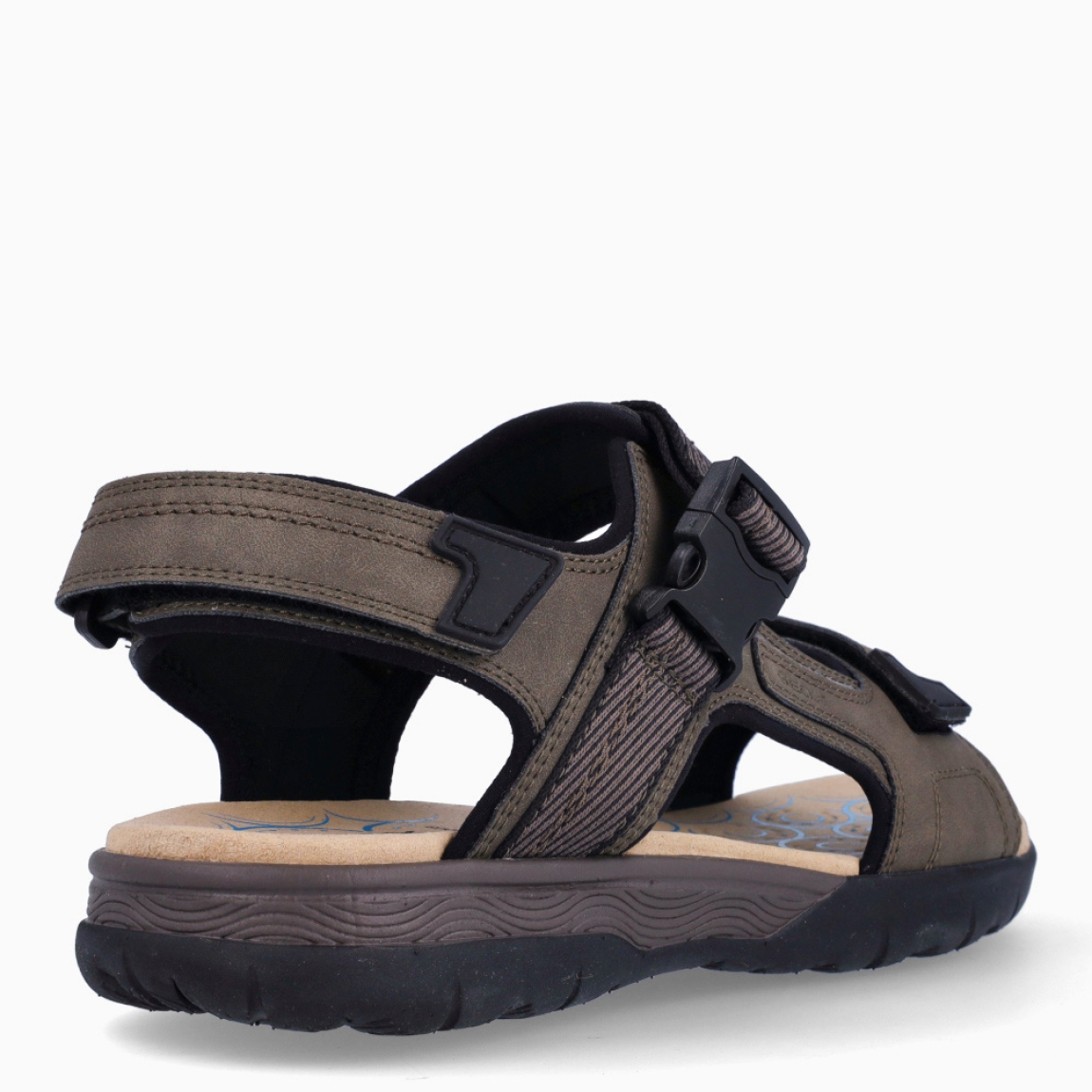 Sandalias de hombre de la marca Geox, modelo SPHERICA EC5 B. Sandalias elaboradas en piel color gris. Sandalias con tiras en pala y cierre en velcro. Interior en piel color nude, acolchado para más comodidad durante el día. Sandalias Geox SPHERICA EC5 B, ideal como básico de todos los días!