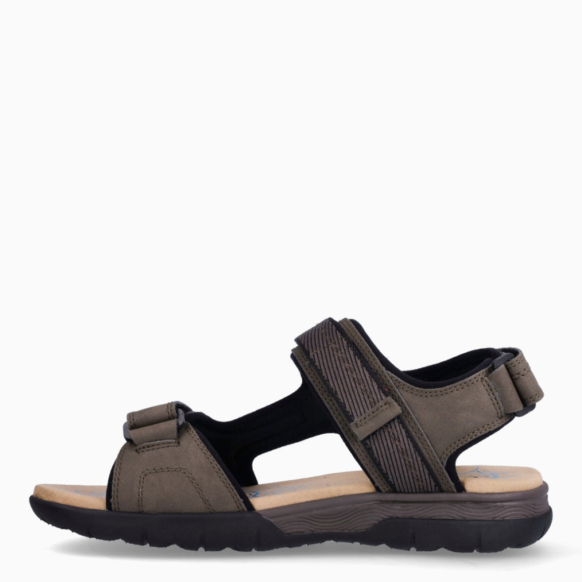 Sandalias de hombre de la marca Geox, modelo SPHERICA EC5 B. Sandalias elaboradas en piel color gris. Sandalias con tiras en pala y cierre en velcro. Interior en piel color nude, acolchado para más comodidad durante el día. Sandalias Geox SPHERICA EC5 B, ideal como básico de todos los días!