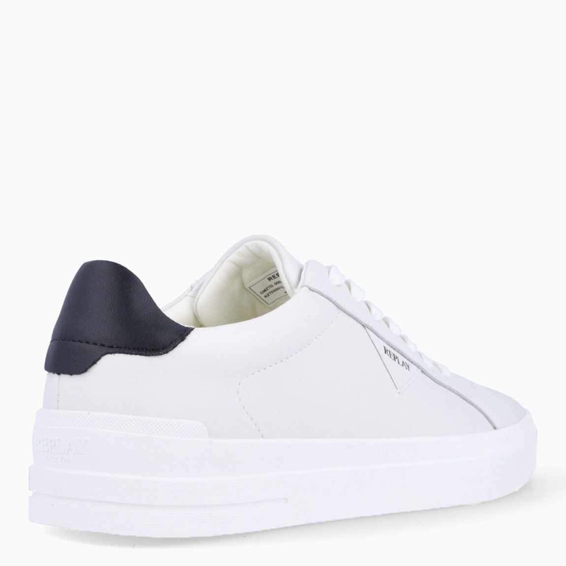 Deportivas de la marca Replay, modelo EVAN. Deportivas lisas, elaboradas en piel color blanco con talón negro. Logo en parte lateral. Interior con plantilla acolchada y extraíble para máxima comodidad. Cierre con cordones blancos. Deportivas Replay EVAN, básicas que no deben faltar en tu armario, combina con todo!
