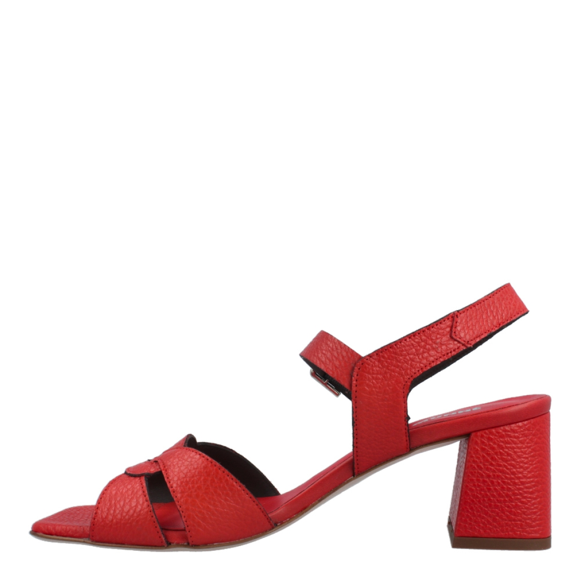 Sandalias de la marca Munné, modelo SERP. Exterior de la sandalias en piel estilo serpiente color rojo. Interior de las sandalias en piel color rojo. Cierre de las sandalias con hebilla en el tobillo. Sandalias Munné con tacón de 6cm de altura. Estas sandalias Munné, modelo SERP, son el complemento perfecto para esta temporada, te ayudará a armar looks atrevidos y lucirlos con la máxima comodidad!