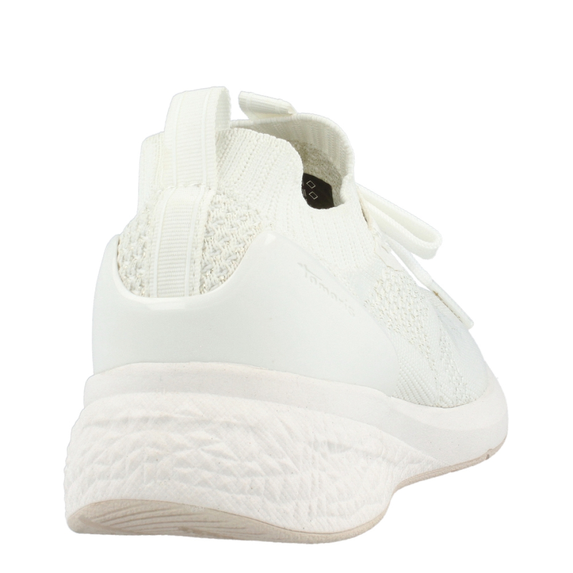 Deportivas transpirables de la marca Tamaris, modelo C23. Exterior de las deportivas en tela color blanco con detalles de escarchado. Interior de las deportivas en tela color blanco. Cierre de las deportivas con cordones blancos. Deportivas Tamaris con cuña de 2cm de altura. Estas deportivas Tamaris C23 son unas clásicas en tu armario, las necesitarás para crear diferentes looks con la mejor comodidad!