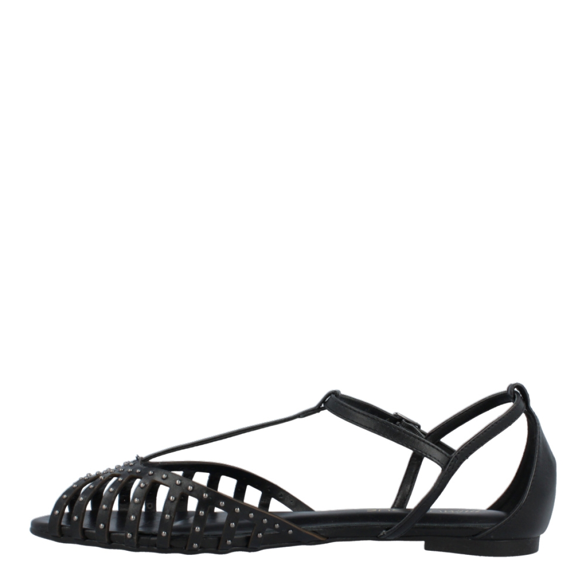 Sandalias de la marca Unique, modelo ELECTRA. Exterior de las sandalias en piel color negro con detalle en tachas. Interior de las sandalias en piel color negro. Cierre de las sandalias UNIQUE con hebilla en el tobillo. Estas sandalias Unique ELECTRA traen un diseño que te ayudará a lucir unos looks con estilo y comodidad a donde vayas.