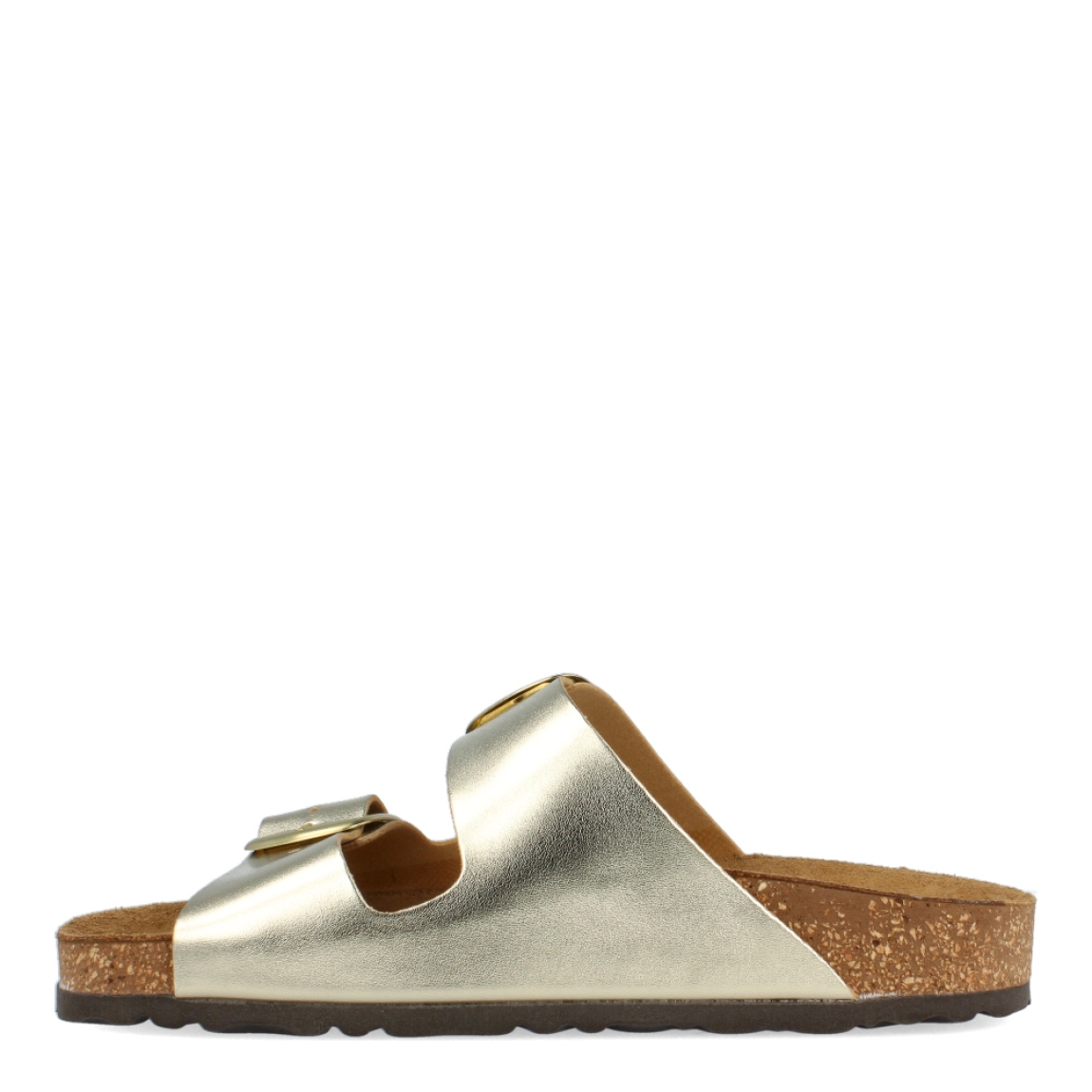 Sandalias de la marca Itse, modelo IRIS. Exterior de las sandalias e piel color platino. Interior de las sandalias en ante color camel. Cierre de las sandalias con doble hebilla, en pala y empeine. Estas sandalias Itse IRIS tienen el diseño perfecto para tus looks de temporada, te hará resaltar tu estilo y te brindará la mayor comodidad al caminar.
