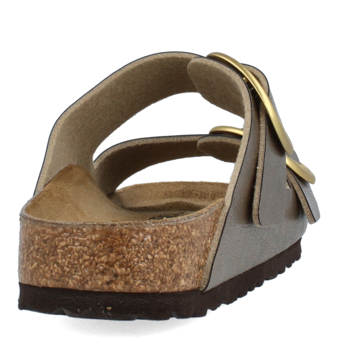 Sandalias de la marca Birkenstock, modelo ARIZONA BIG BUCKLE. Exterior de sandalias en piel color bronce. Sandalias con base de corcho en forma anatómica. Cierre de las sandalias Birkenstock con dos hebillas de espiga metálica con ajuste individual. Estas sandalias Birkenstock ARIZONA BIG BUCKLE está diseñado con material resistente y respetuoso con la piel. El complemento ideal que necesitas para tus looks llenos de comodidad esta temporada.