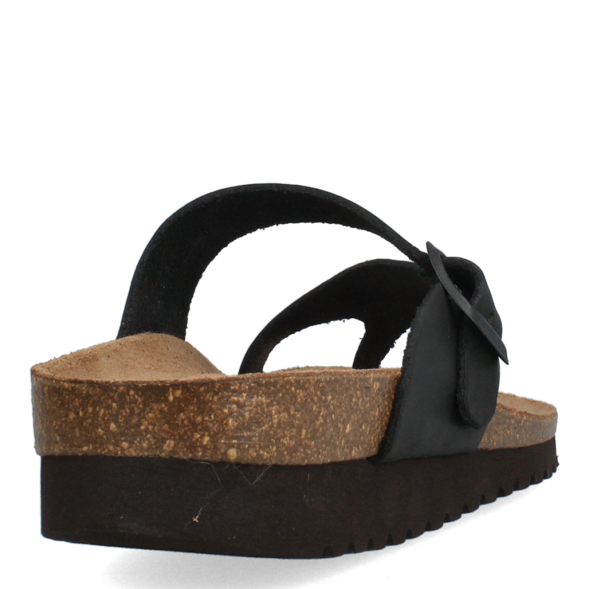 Esclavas de la marca Inter Bios, modelo DUNIA. Esclavas elaboradas en piel color negro. Cierre con hebilla y suela de goma con cuña de 3cm de altura. Estas esclavas Inter Bios DUNIA son el complemento ideal para tus looks de temporada. No te puede faltar en tu fondo de armario.
