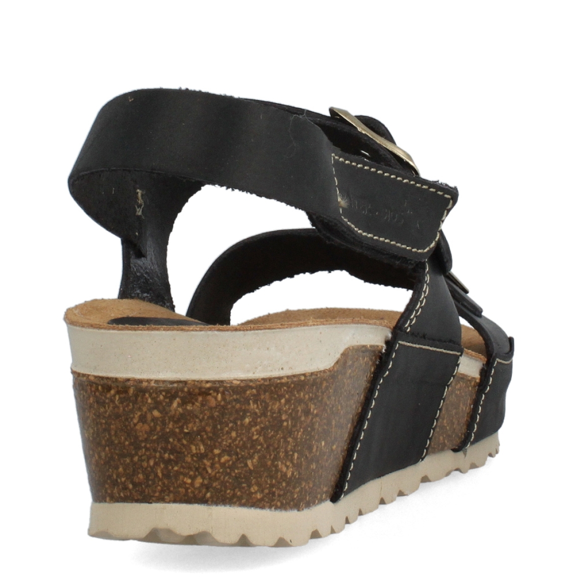 Sandalias de la marca Inter Bios, modelo LINA. Sandalias elaboradas en piel color taupe con detalle en dorado. Cierre de las sandalias con doble hebilla en pala y velcro en el talón. Sandalias con cuña de 4cm de altura. Estas sandalias Inter Bios es un esencial para tus looks de temporada, si deseas disfrurae de una comodidad máxima en tu día a día.