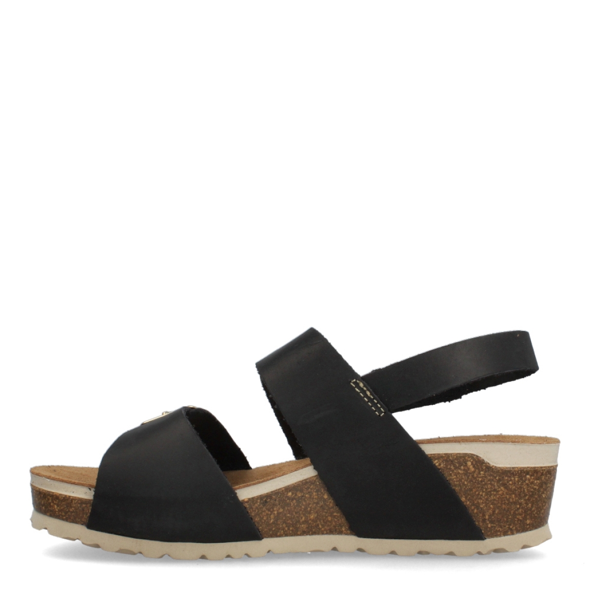 Sandalias de la marca Inter Bios, modelo LINA. Sandalias elaboradas en piel color taupe con detalle en dorado. Cierre de las sandalias con doble hebilla en pala y velcro en el talón. Sandalias con cuña de 4cm de altura. Estas sandalias Inter Bios es un esencial para tus looks de temporada, si deseas disfrurae de una comodidad máxima en tu día a día.