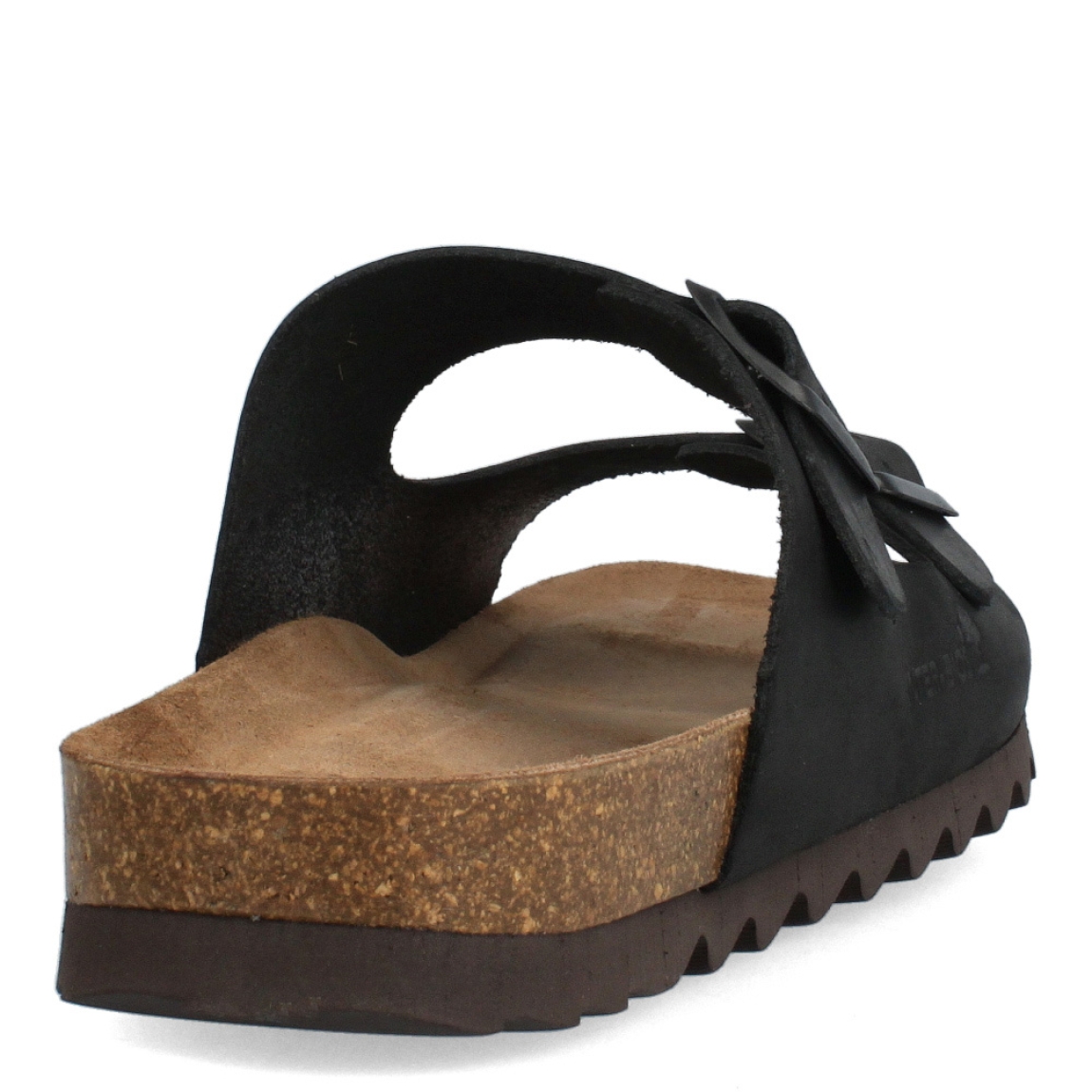 Sandalias de la marca Inter Bios, modelo HARRY. Exterior de las sandalias en piel color negro. Inter forrado de piel color marrón. Cierre con doble hebilla. Sandalias con plantilla antómica acolchada para máxima comodidad y suela de 1,5cm. Las sandalias Inter Bios HARRY es un esencial en tus looks del día a día en esta temporada.