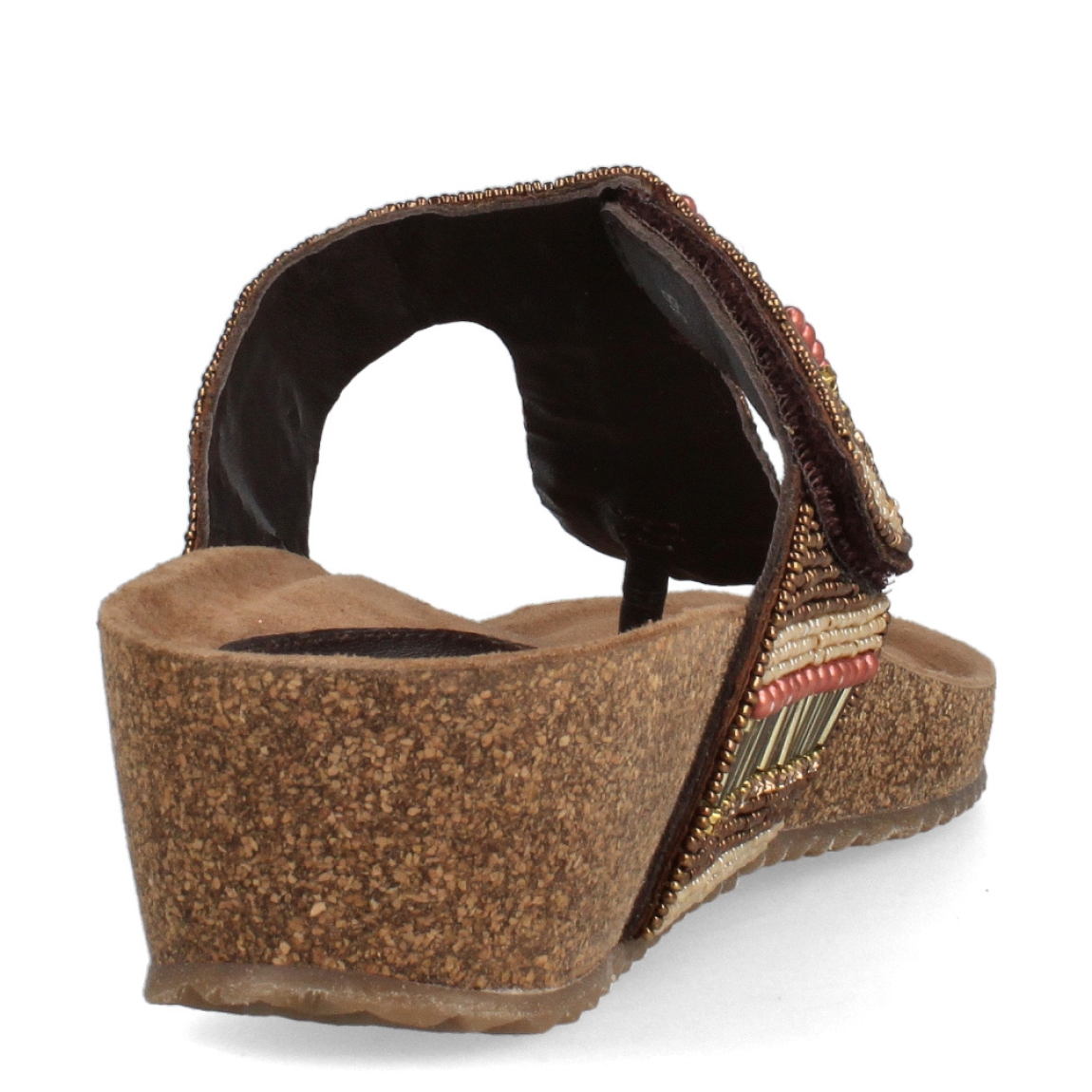 Sandalias de la marca Itse, modelo LUISA. Exterior de las sandalias en piel color marrón con detalles en piedrería multicolor. Interior de las sandalias en ante color marrón. Sandalias con cuña de 3cm de altura. Estas sandalias Itse LUISA son perfectas para esta temporada, con ellas crearás looks cómodos y con estilo. No te pueden faltar en el armario!