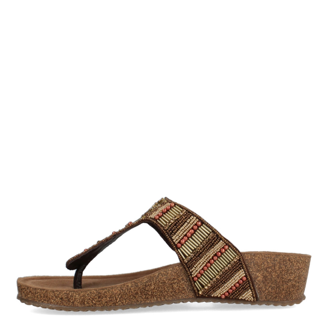Sandalias de la marca Itse, modelo LUISA. Exterior de las sandalias en piel color marrón con detalles en piedrería multicolor. Interior de las sandalias en ante color marrón. Sandalias con cuña de 3cm de altura. Estas sandalias Itse LUISA son perfectas para esta temporada, con ellas crearás looks cómodos y con estilo. No te pueden faltar en el armario!