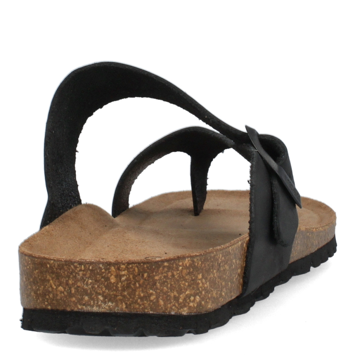 Esclavas de la marca Inter Bios, modelo LUGO. Esclavas elaboradas en piel color negro. Cierre con hebilla y suela de goma plana. Estas sandalias Inter Bios LUGO es un esencial para tus looks de temporada.